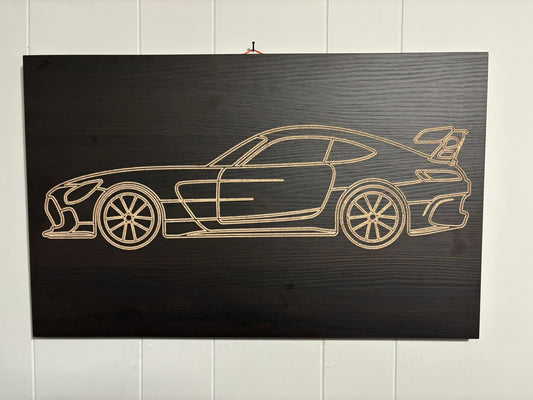 Mercedes AMG-GTR wall art piece 3